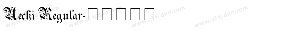 Uechi Regular字体转换